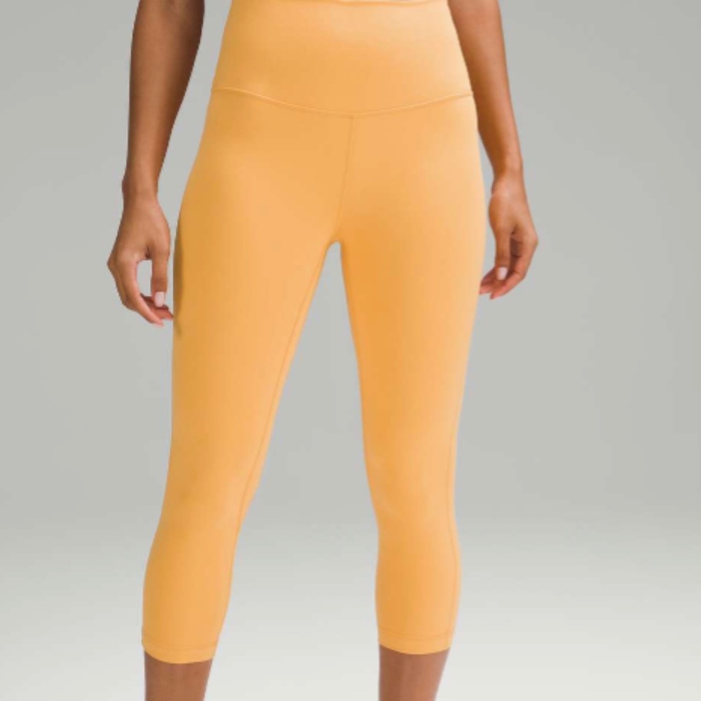 Lululemon Align High-Rise Crop 21" Mango Dream Size 6